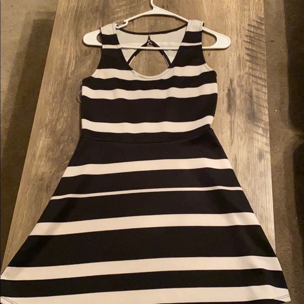 Black & White Striped Dress